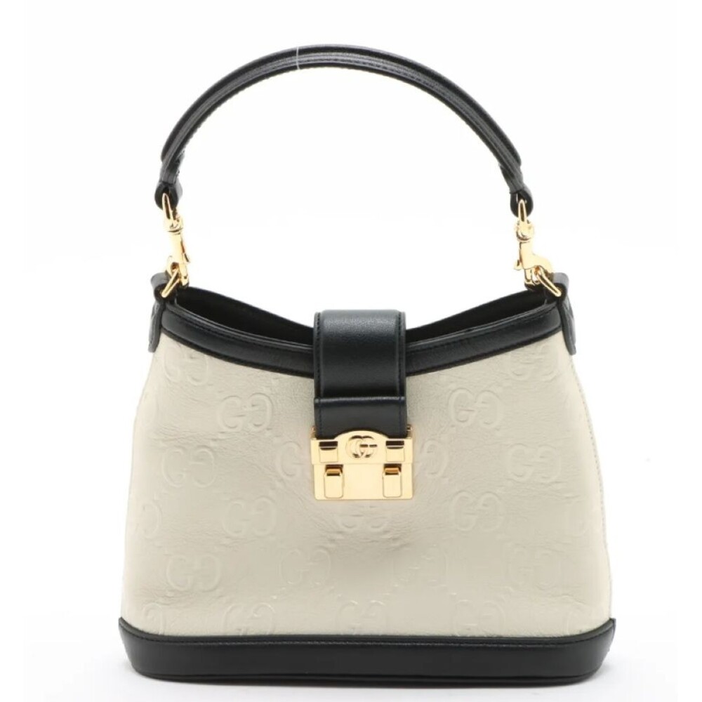 GUCCI GG Up Leather Panda color Shoulder Handbag almost brand new - Picture 8 of 16
